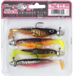 Berkley Sick Swimmer Pre-Rigged Shads 9cm (4 Stuks) -Vangst Pro Verkoop 3543593fed4bc19e