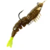 Z-Man EZ Shrimpz Rigged 3.5" Rootbeer/Chartreuse (2pcs)