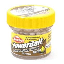 Berkley Powerbait Honey Worms Garlic 'White' (25st)
