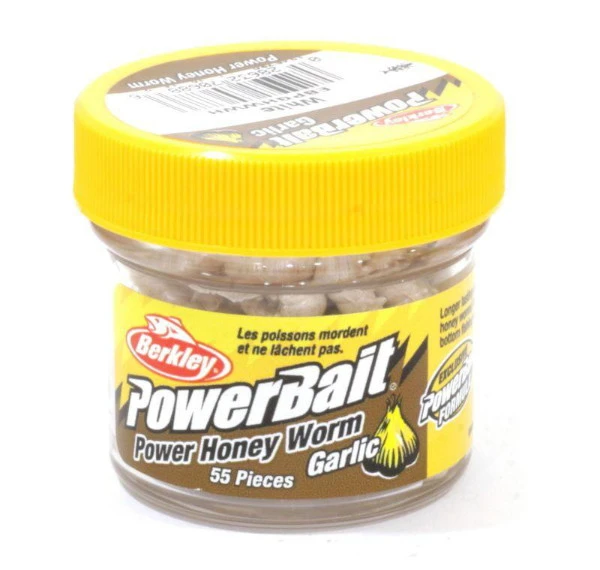 Berkley Powerbait Honey Worms Garlic 'White' (25st) 3 Berkley Powerbait Honey Worms Garlic 'White' (25st)