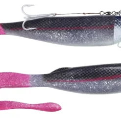 Balzer Adrenalin Arctic Shad 150g - BlackSilverGlitter/Pink Tail