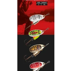 Effzett Assortment 4Pcs Spinner #3 12gr Sinking Zander -Vangst Pro Verkoop b7346882d03ad0dc
