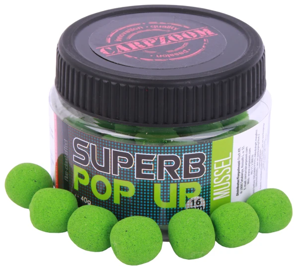Carp Zoom Superb Pop Up, 16mm, 40g, Mussel 3 Carp Zoom Superb Pop Up, 16mm, 40g, Mussel