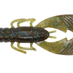 X Zone Muscle Back Finesse Craw Green Pumpkin Blue Flake (8 Stuks)